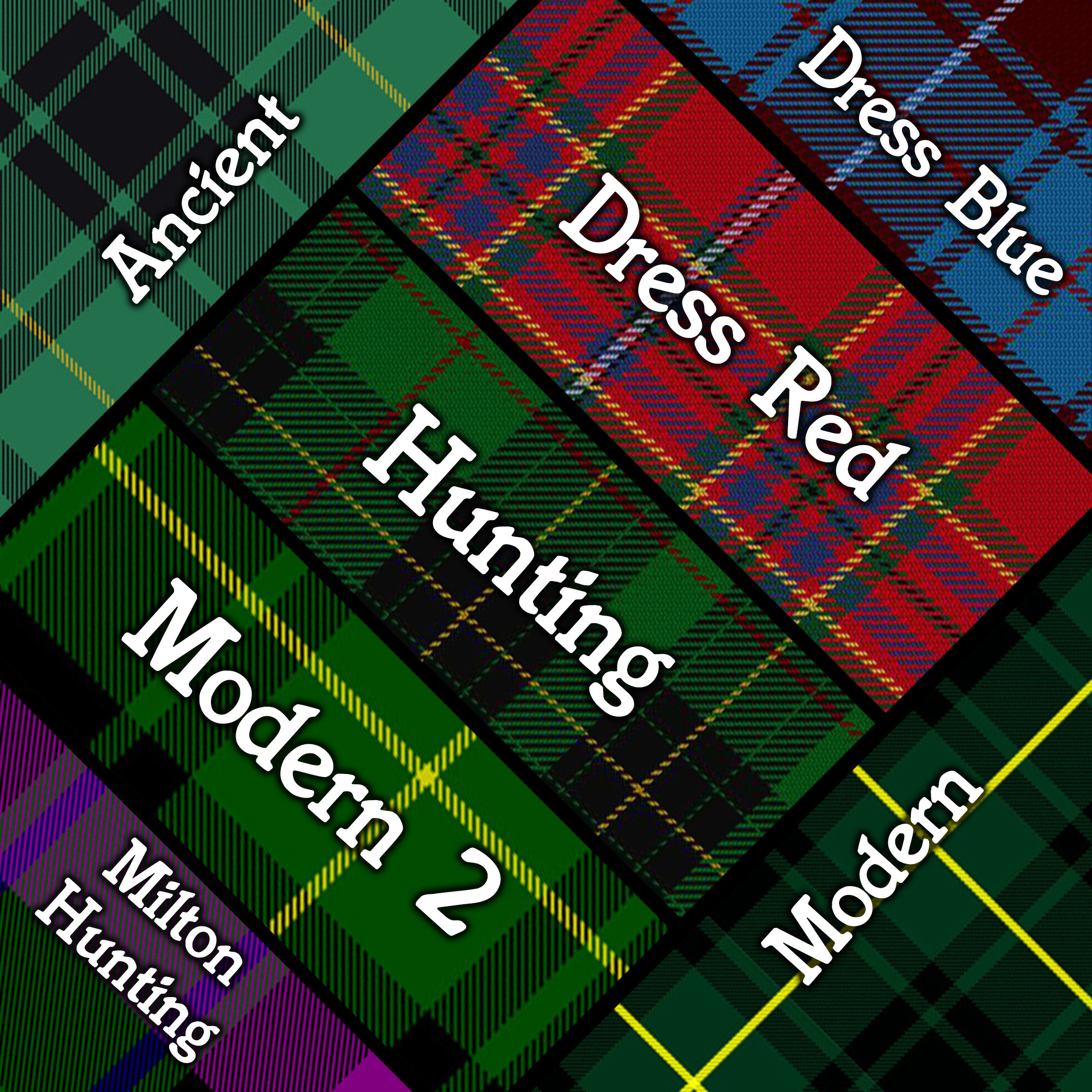 WP/_CLAN/_201 The MACARTHUR Family MacArthur Modern Tartan Metal Wall Plate