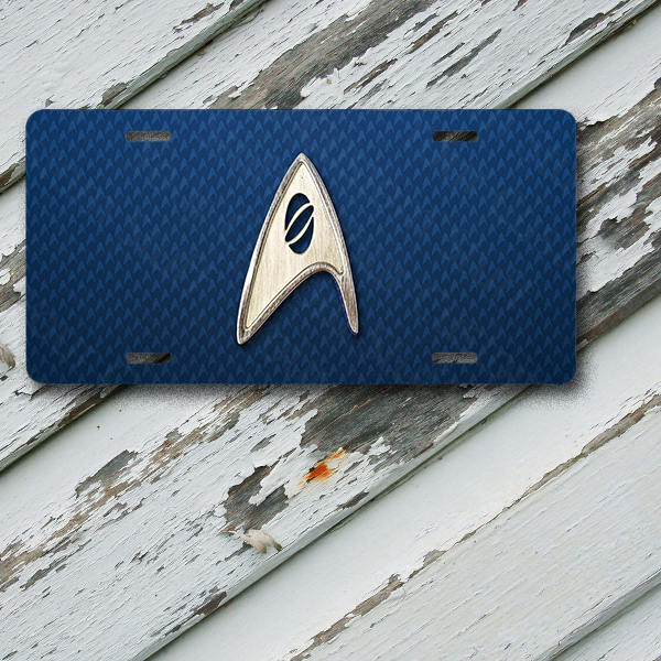 License Plate Star Trek Kelvin Timeline Starfleet Science Insignia