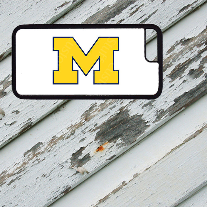 Michigan University Horizontal Design 4 On Iphone 5 5s 5c 6 6 Plus 7 7 Plus 8 8 Plus Rubber Silicone Case Your Custom Stuff